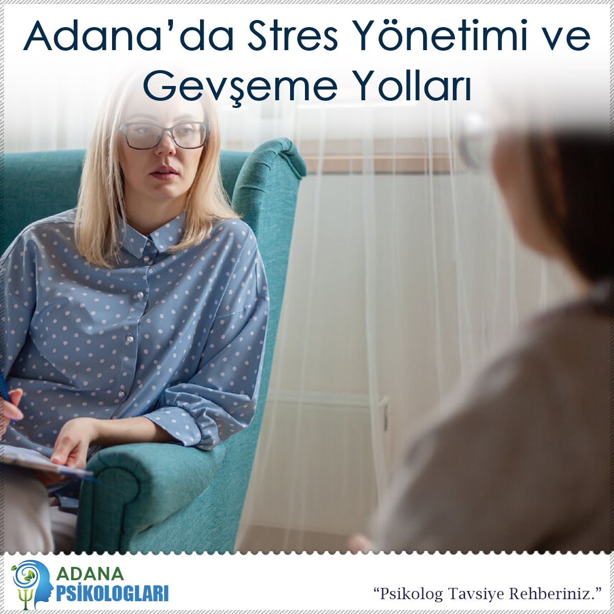 Adana’da Stres Yönetimi ve Gevşeme Yolları : Kapak Görseli